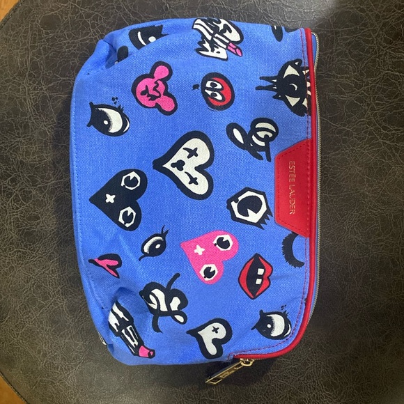 Estee Lauder canvas cosmetic pouch with zipper - Picture 1 of 1